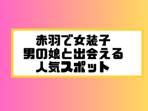 赤羽 女装子 男の娘 ニューハーフ 出会いスポット