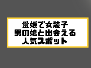 愛媛 松山 女装子 男の娘 ニューハーフ 出会いスポット