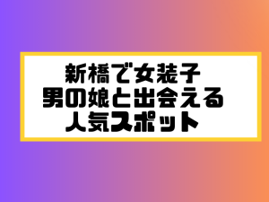 新橋　女装子 男の娘 ニューハーフ 出会いスポット