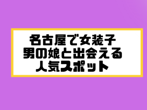 名古屋 女装子 男の娘 ニューハーフ 出会いスポット