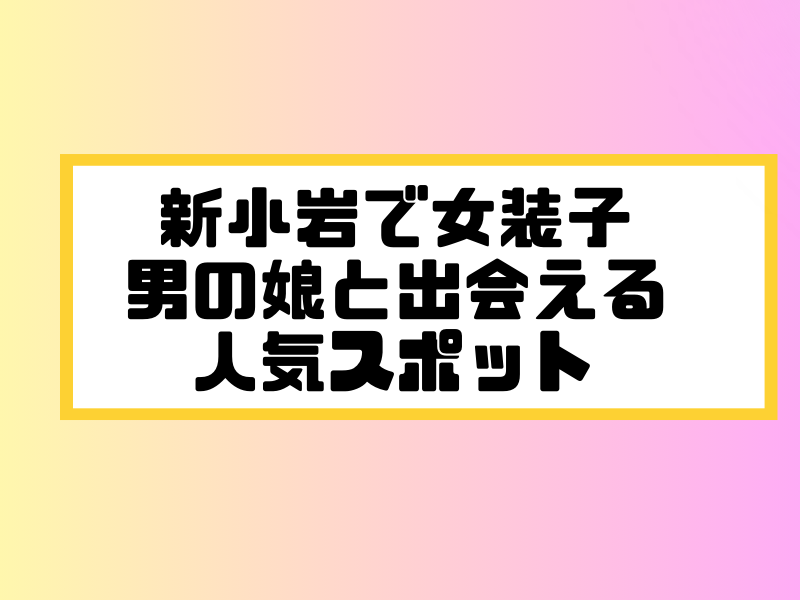 新小岩 女装子 男の娘 ニューハーフ 出会いスポット